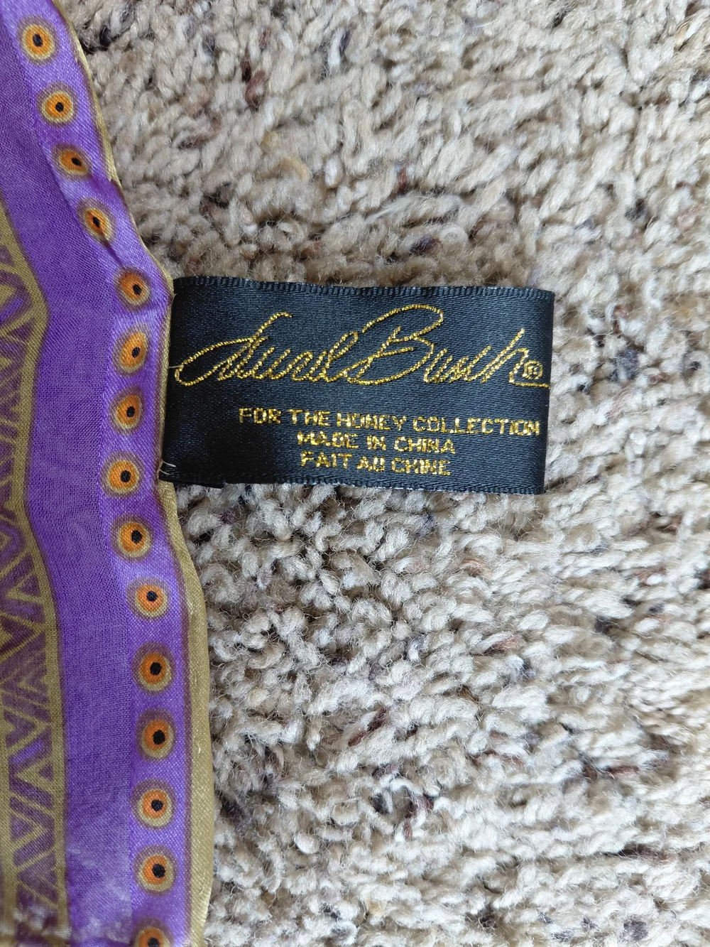 Vintage Laurel Burch 100% Silk Iconic 